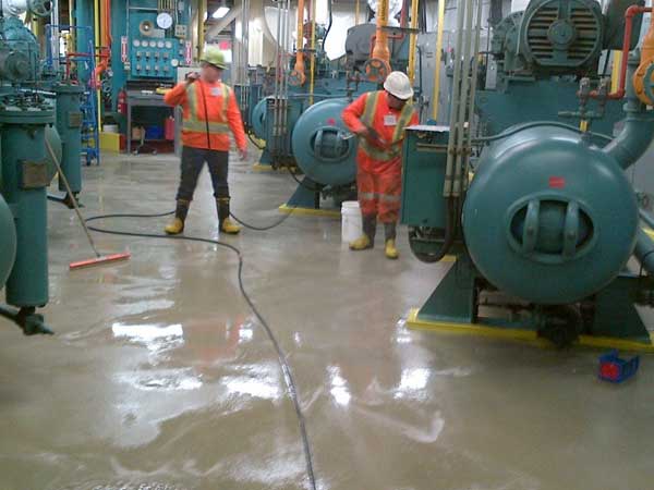 Food Plant Floor Cleaning